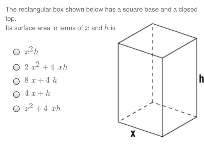 surface area of a rectangular box