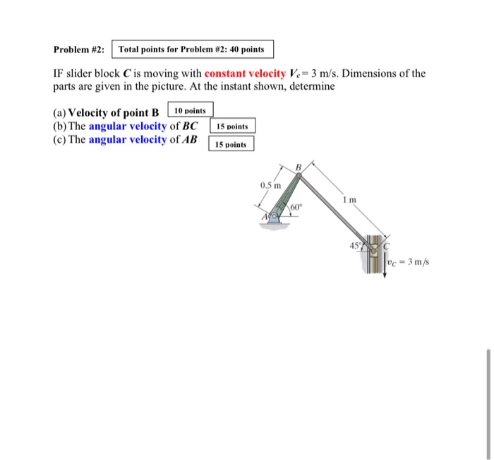 Solved Problem #2: Total points for Problem #2: 40 points IF | Chegg.com