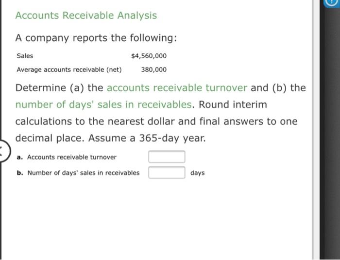 solved-accounts-receivable-analysis-a-company-reports-the-chegg