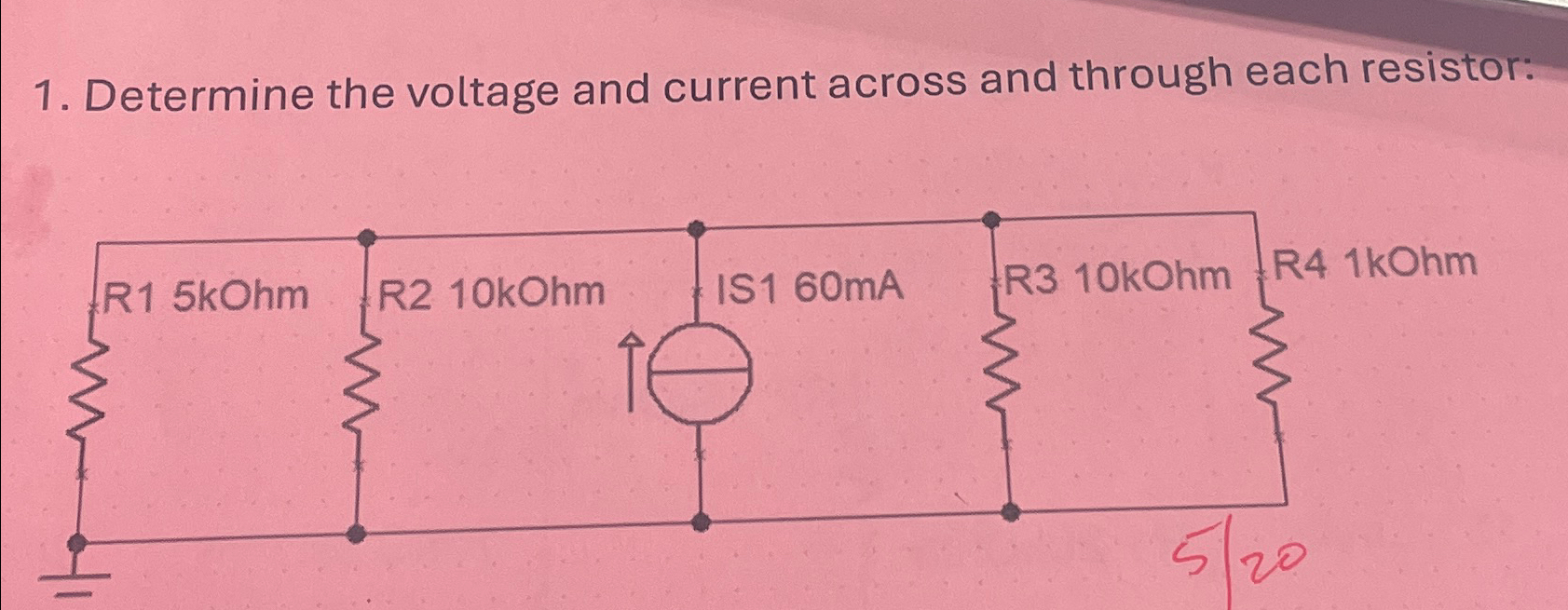 Solved Determine the voltage and current across and through | Chegg.com