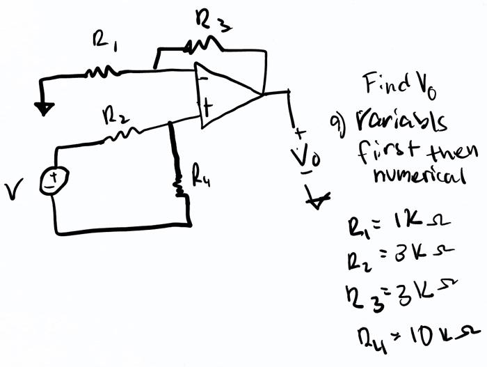Solved Find V0 a) Variabls first then numerical | Chegg.com