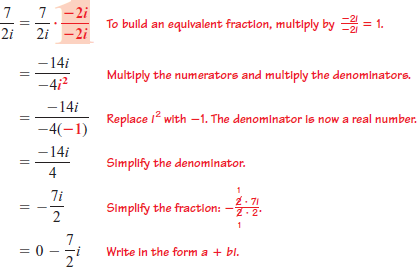 Solved: Divide. Write all answers in the form a + bi.EXAMPLEDiv ...