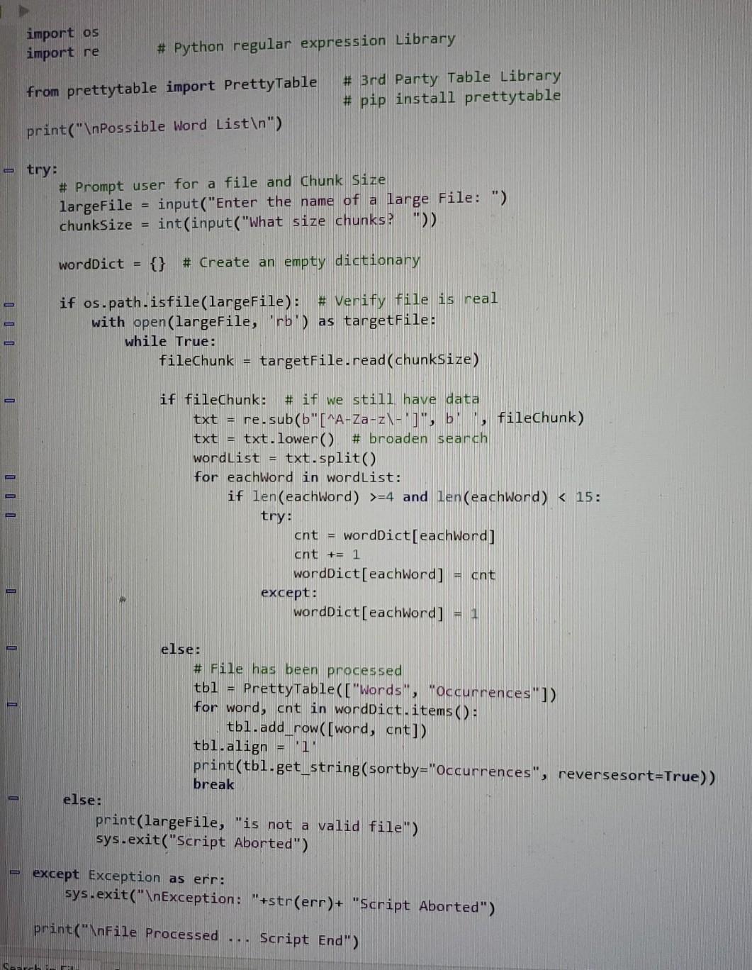 Solved import os import re # Python regular expression | Chegg.com