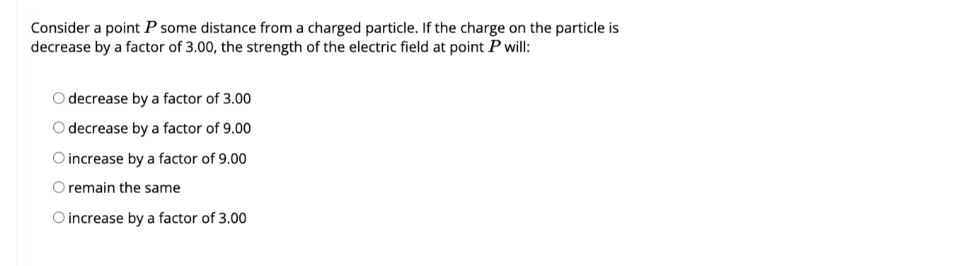Solved Consider a point P ﻿some distance from a charged | Chegg.com