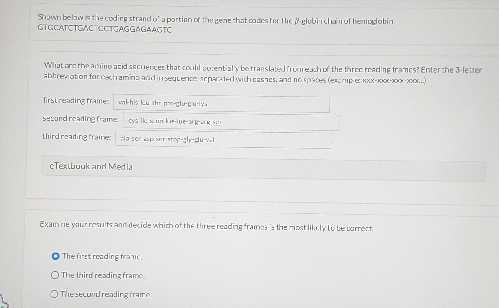 Solved Shown below is the coding strand of a portion of the | Chegg.com