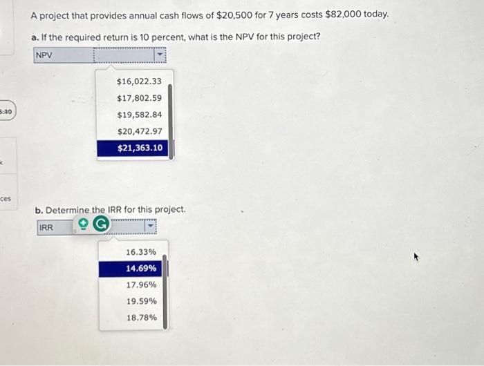 solved-a-project-that-provides-annual-cash-flows-of-20-500-chegg