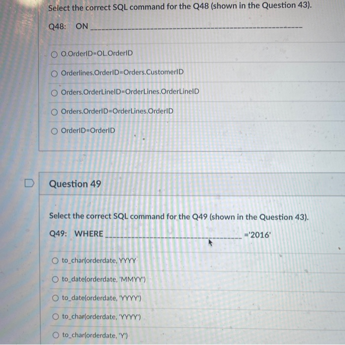 Solved Based on the three tables and column names given in | Chegg.com
