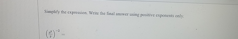 Solved Simplify the expression. Write the final answer using | Chegg.com