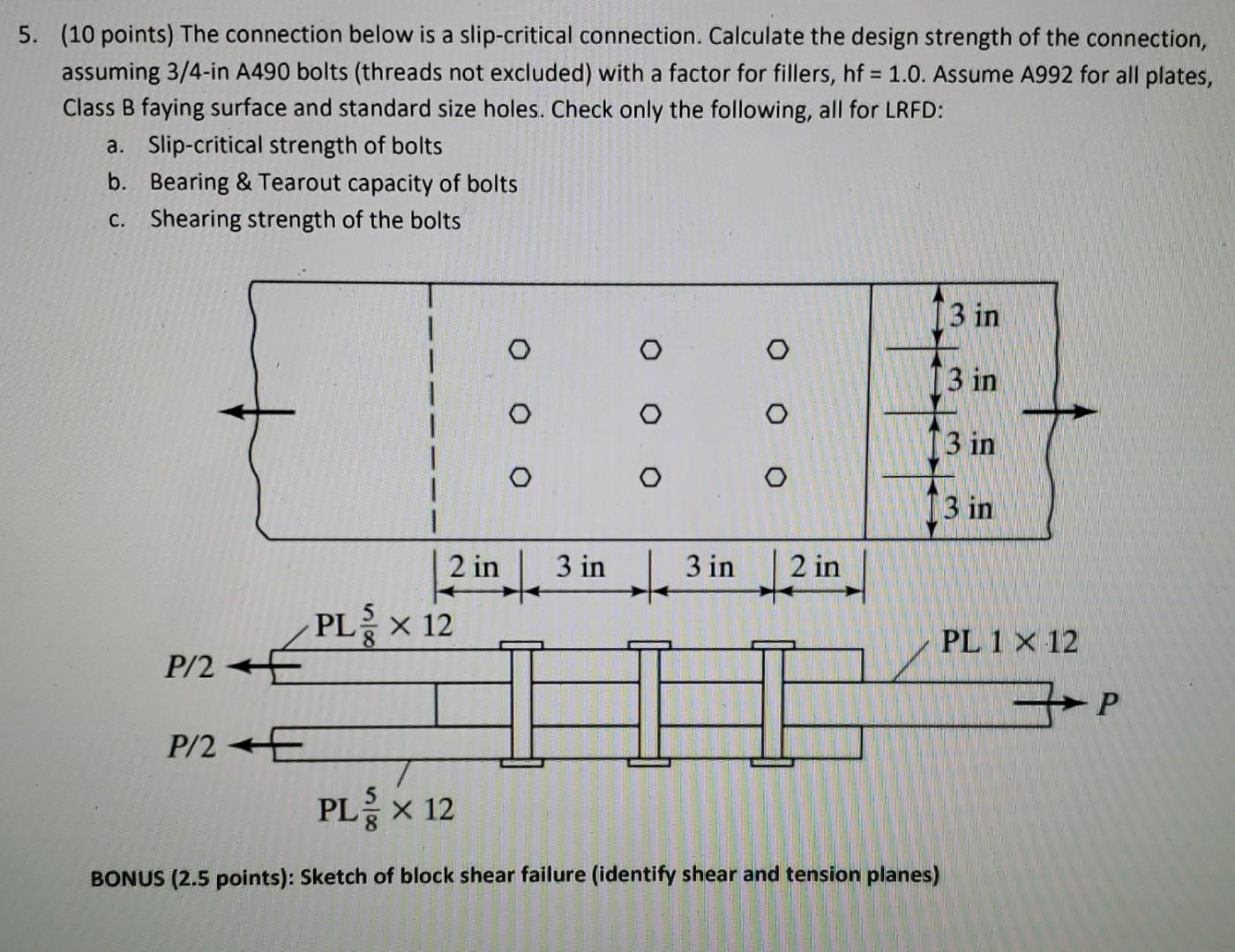 Solved 5. (10 points) The connection below is a