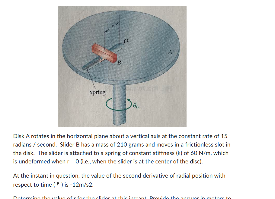 Solved Disk A rotates in the horizontal plane about a | Chegg.com