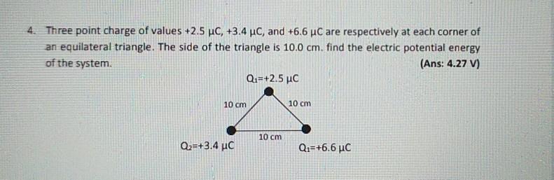 Solved 1. Figure below shows two point charges 91 and 9, | Chegg.com