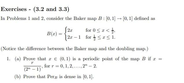 Solved Exercises - (3.2 and 3.3) In Problems 1 and 2, | Chegg.com