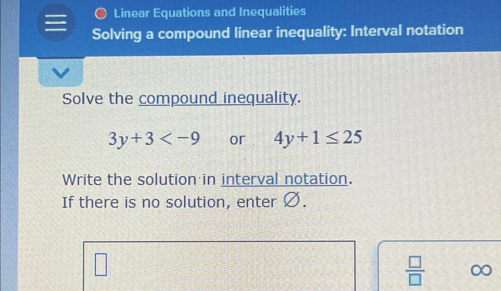 Solved Linear Equations and InequalitiesSolving a compound | Chegg.com