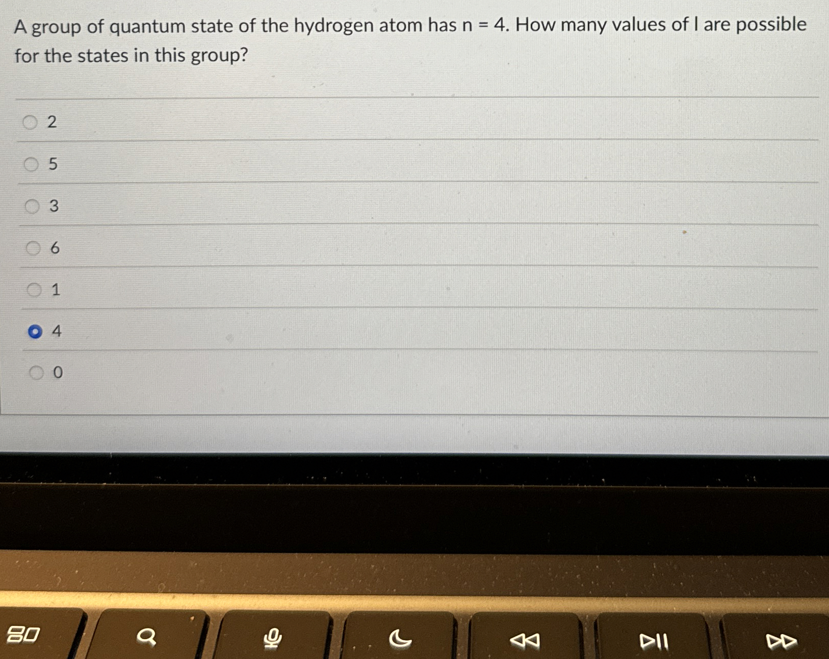 Solved A group of quantum state of the hydrogen atom has | Chegg.com