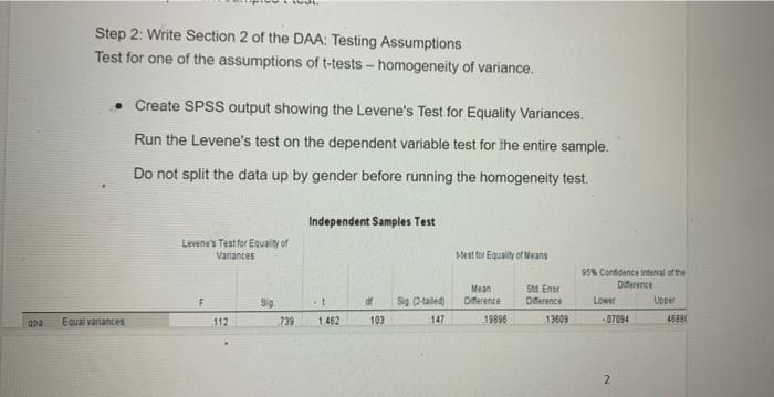Solved assignment is on t-tests. You will analyze the | Chegg.com