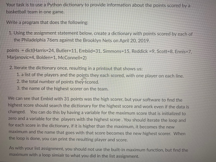 Solved Your task is to use a Python dictionary to provide | Chegg.com