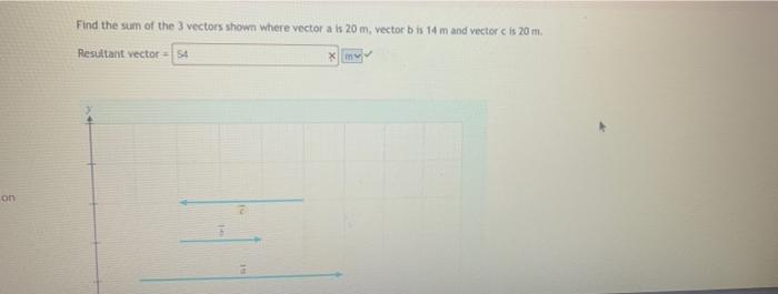 Solved Find the sum of the 3 vectors shown where vector a is | Chegg.com