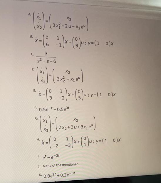 Solved Consider a system described by the following | Chegg.com