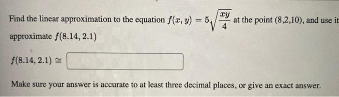 Solved Find The Tangent Plane To The Equation Z 522 4y2