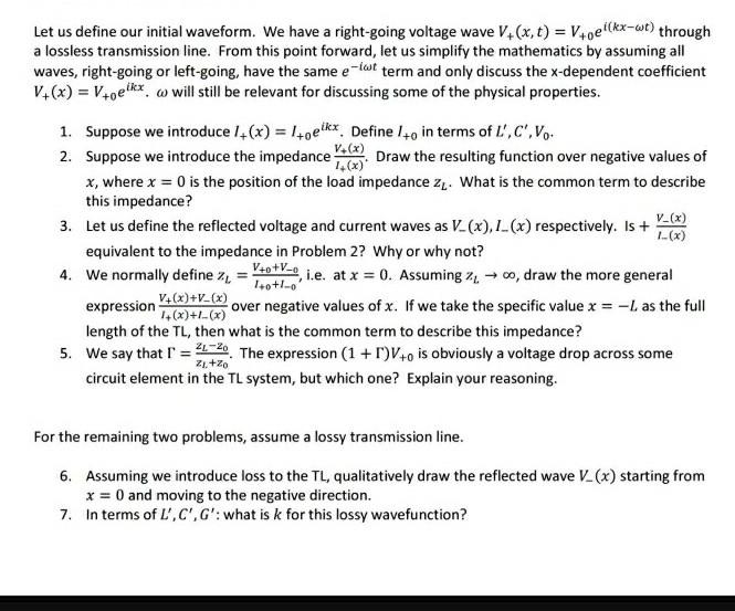 Let Us Define Our Initial Waveform We Have A Righ Chegg Com