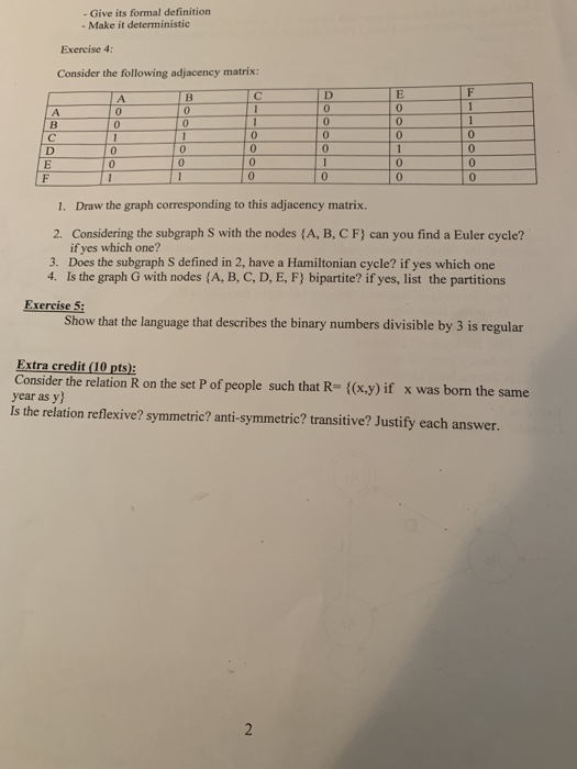 Solved C Exercise 1 A Table Is Given Telling The Time N Chegg Com