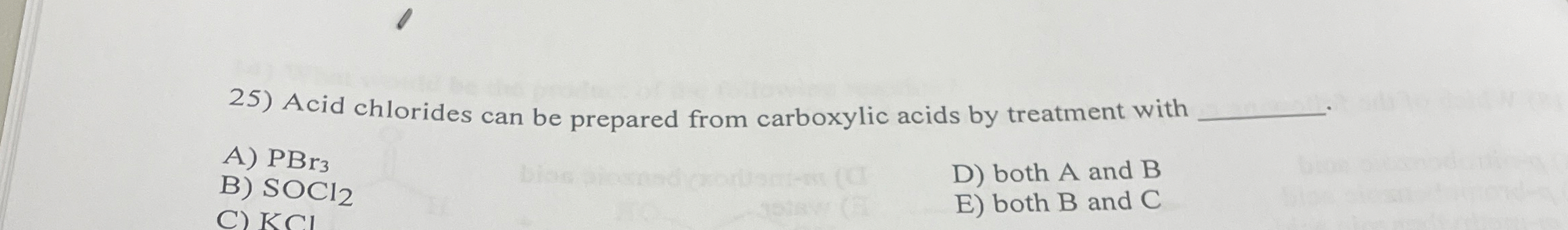 Solved Acid chlorides can be prepared from carboxylic acids | Chegg.com