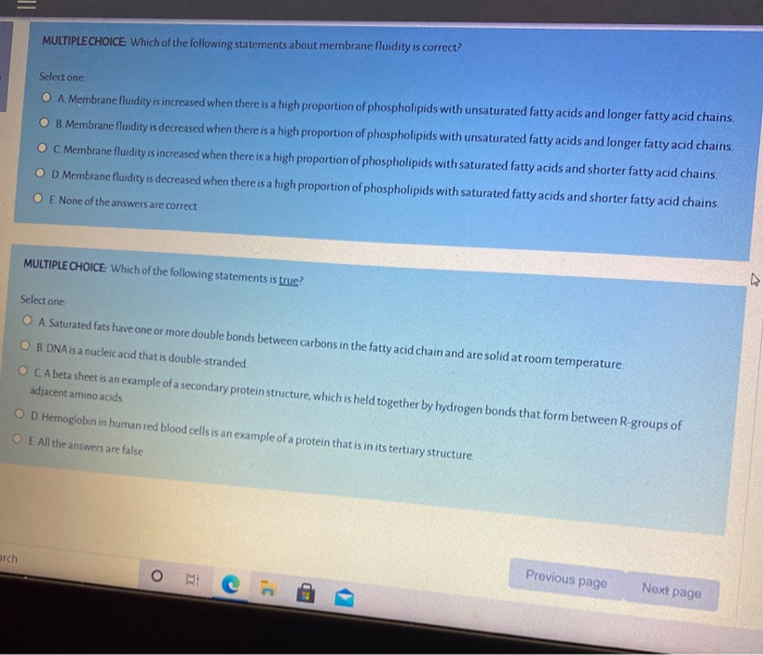 Solved MULTIPLE CHOICE: Which of the following statements | Chegg.com