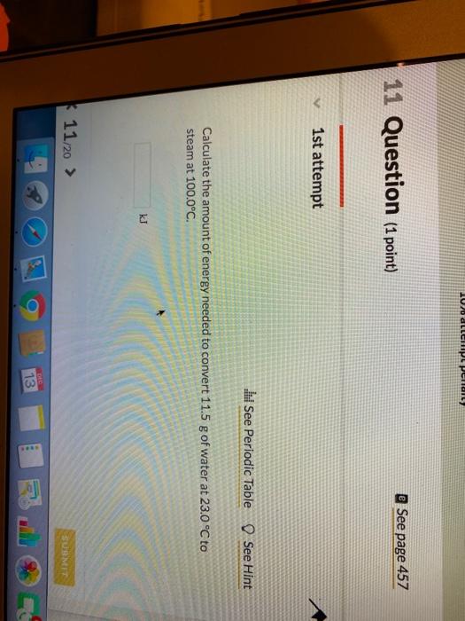 Solved 1020 DLLEIHPL Pella 11 Question (1 point) @ See page | Chegg.com