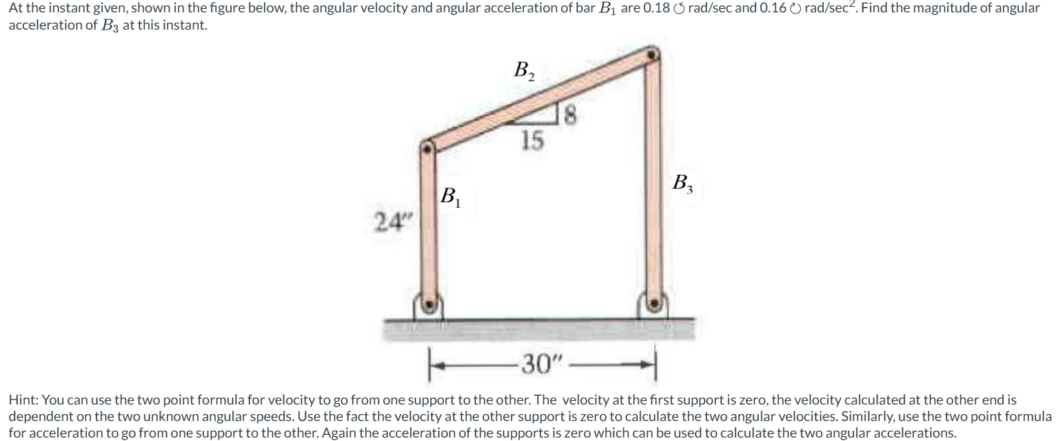 Solved At the instant given, shown in the figure below, the | Chegg.com