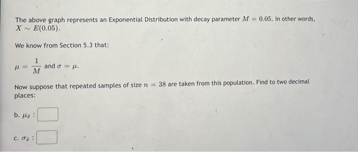 Solved The above graph represents an Exponential | Chegg.com