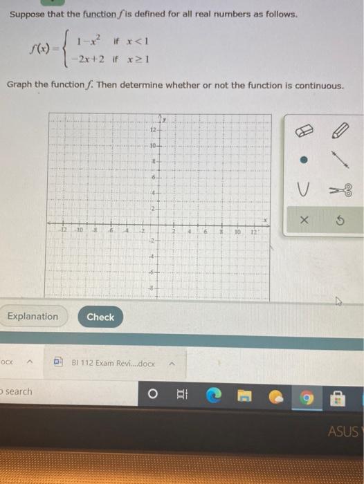 Solved please graph this function on a graph book and lable | Chegg.com