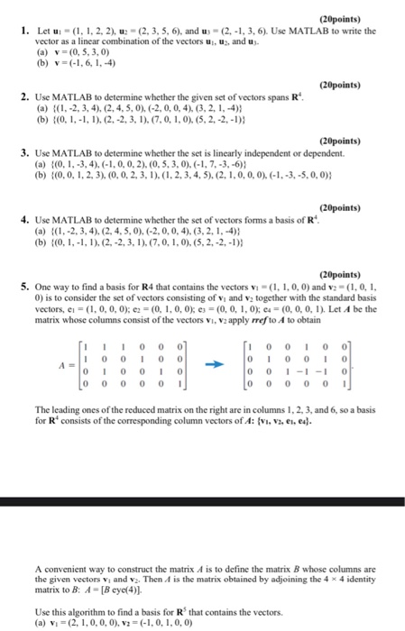 Solved points 1 Let Us 1 1 2 2 2 3 5 6 And Chegg Com
