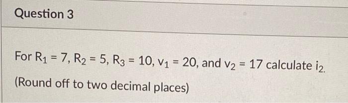 Solved Use The Following Circuit To Solve Questions 1, 2, | Chegg.com