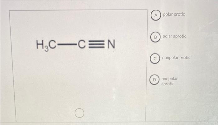 Solved Classify each solvent as polar or nonpolar and as | Chegg.com