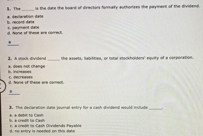 Solved 1. are the owners of a corporation and is controlled