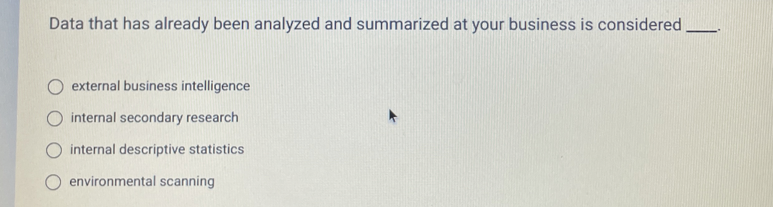Solved Data that has already been analyzed and summarized at | Chegg.com