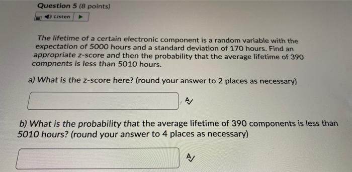 Solved The lifetime of a certain electronic component is a | Chegg.com