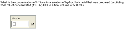 Solved What is the concentration of H+ ions in a solution of | Chegg.com