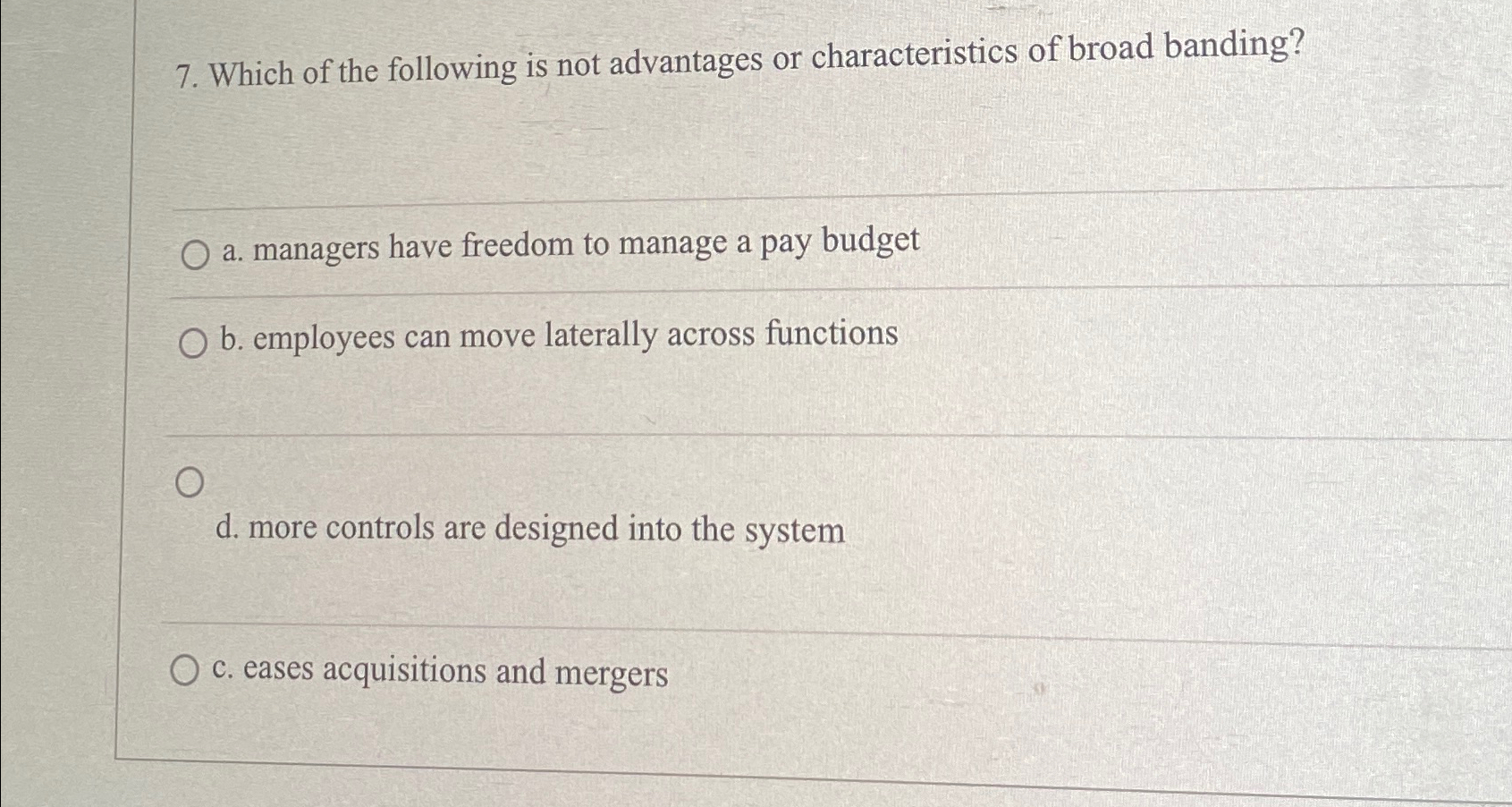 Solved Which of the following is not advantages or | Chegg.com