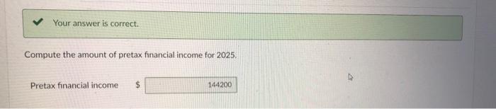 Solved Everything is CORRECT other than the income | Chegg.com