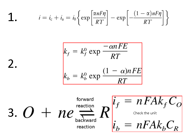 Solved Explanation to obtain the Butler-Volmer equation (as | Chegg.com