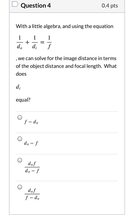 Solved D Question 1 0.4 pts In the previous lab, we found | Chegg.com