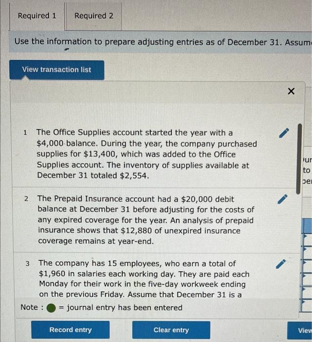Solved Problem 32A (Static) Preparing adjusting and