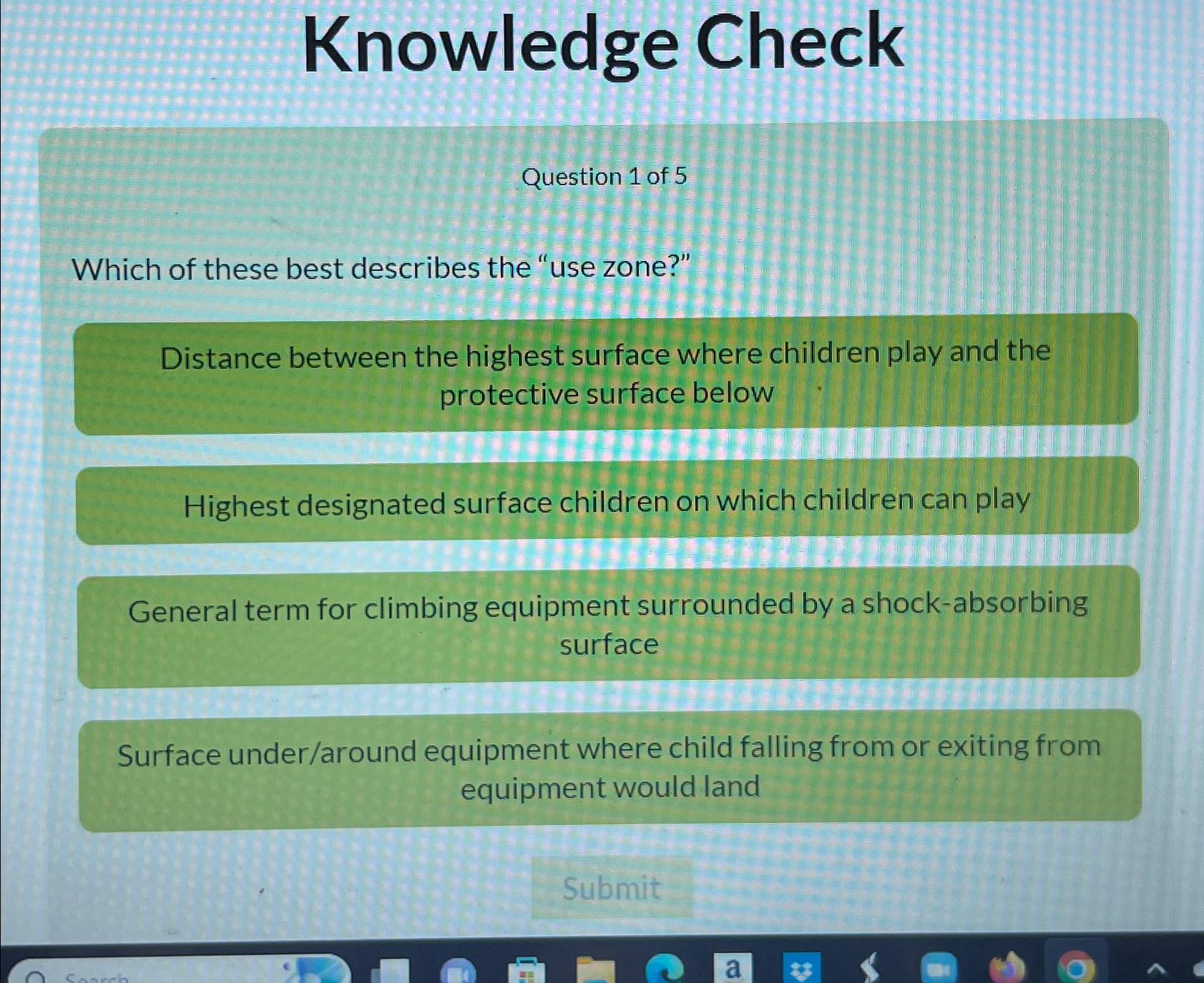 Solved Knowledge CheckQuestion 1 ﻿of 5Which of these best