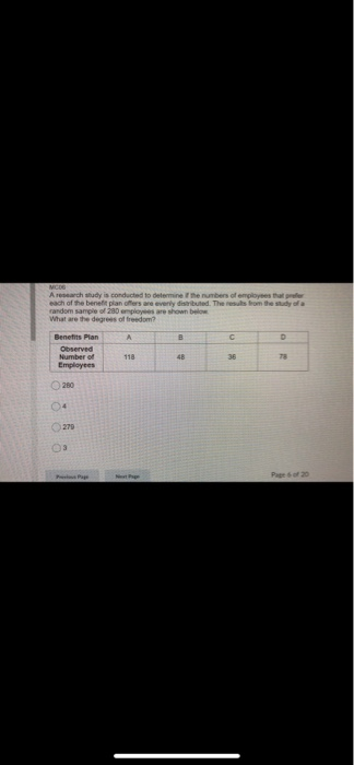 Solved MICOS A research study is conducted to determine the | Chegg.com