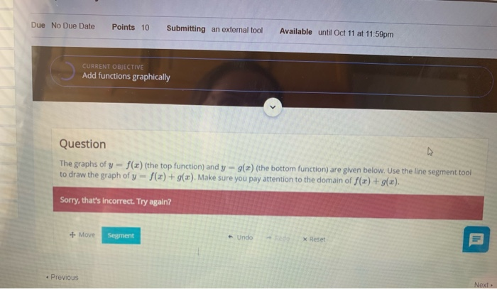 Solved Due No Due Date Points 10 Submitting an external tool | Chegg.com