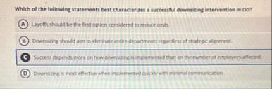 Solved Which of the following statements best characterizes | Chegg.com