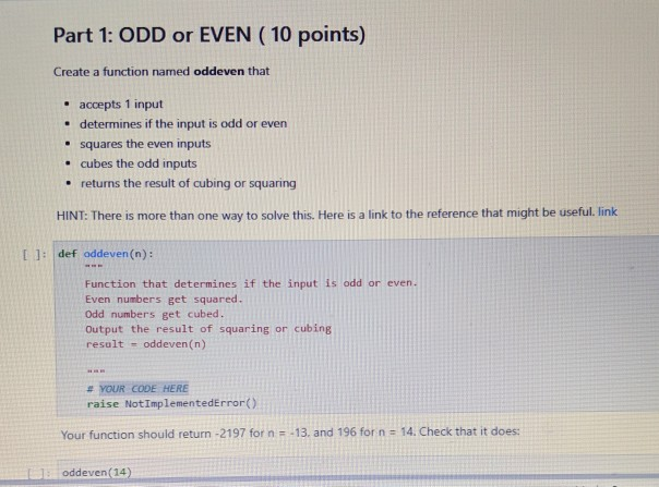 Solved I need help on how to create the function that | Chegg.com