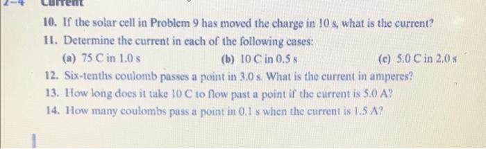 Solved 10. If the solar cell in Problem 9 has moved the | Chegg.com