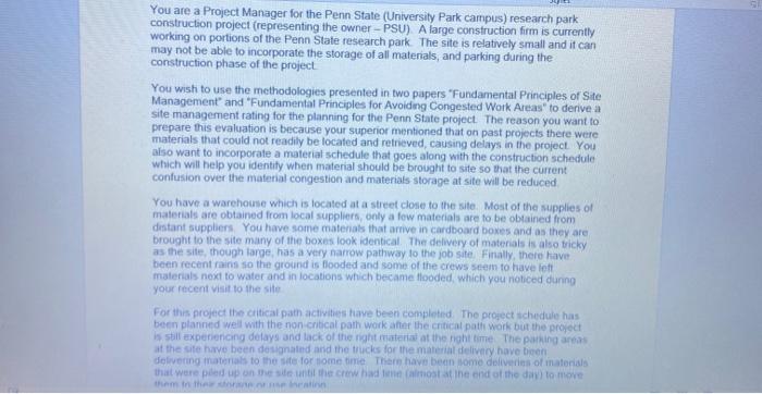 research project manager penn state